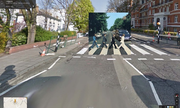 Google Street View / Album Cover Mashups