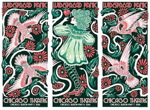 Widespread Panic Subtly Sells Jeff Wood's Chicago Posters Via Stage [Setlist, Stream, Download]