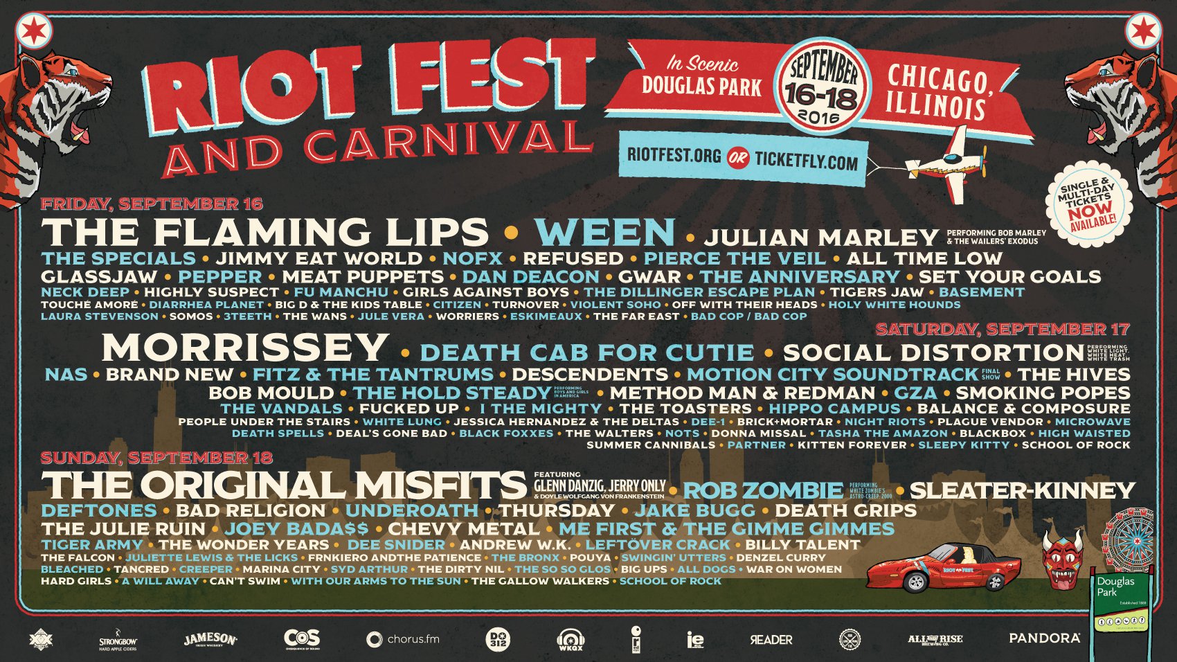 Riot Fest Announces Schedule, Additional Performers | WIN TICKETS!