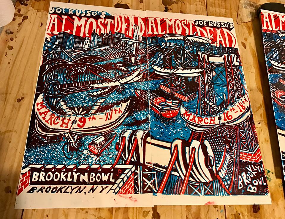 Jim Pollock Unveils JRAD Brooklyn Bowl Prints