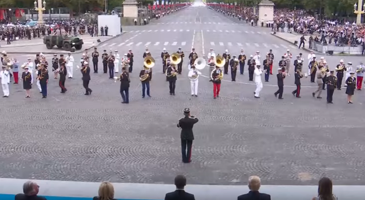 Trump vs. Daft Punk | Watch The President Frown Through Bastille Day Parade Performance