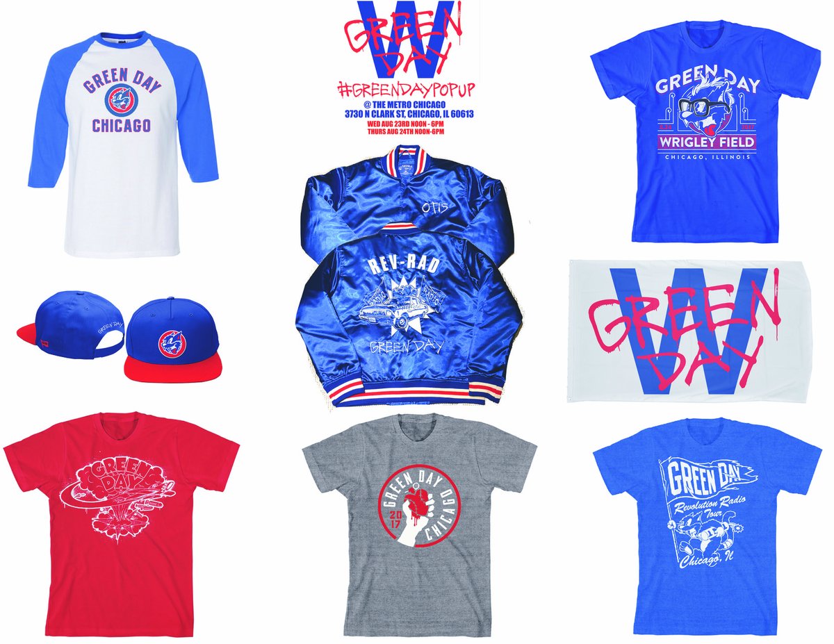 Green Day Announces Pop-Up Shop With Cubs Themed Merch