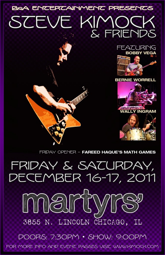 Setlist: Steve Kimock & Friends, 12/17/11 Martyr's Chicago, IL